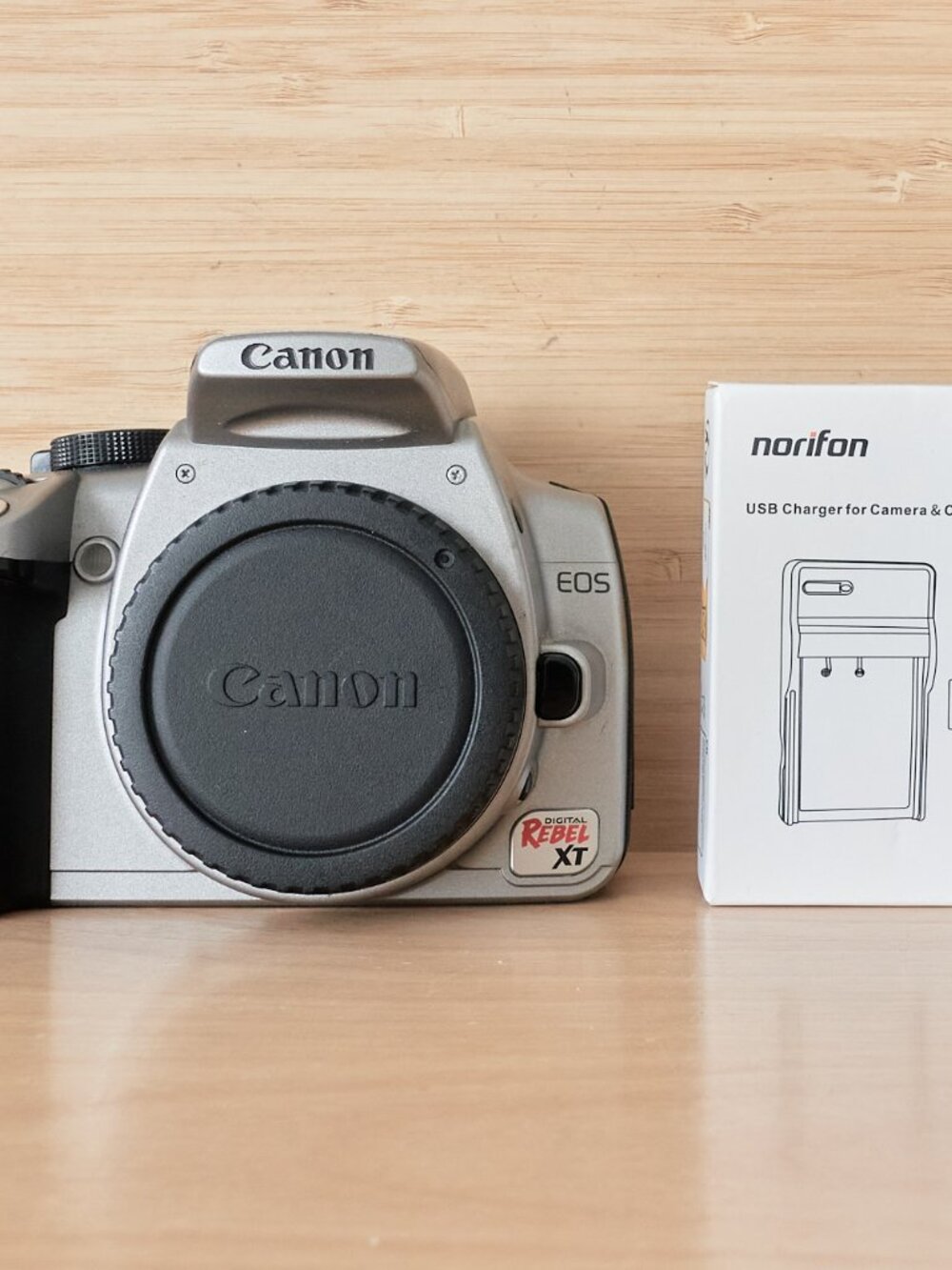 Vintage Canon Digital Rebel XT 350D DSLR Camera, Body only, Made in Japan